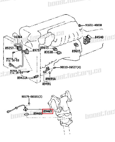 Genuine Toyota JZS161 Aristo 2JZ-GTE Oxygen Sensor 89465-80018