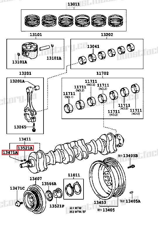Genuine Toyota 1JZ 2JZ Woodruff Key - 90280-05005
