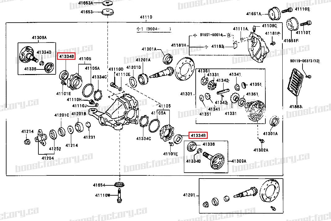 Genuine Toyota MK4 Supra / JZS161 Aristo Differential CV Axle Seal - 90311-47008