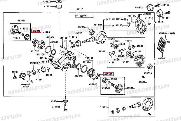 Genuine Toyota MK4 Supra / JZS161 Aristo Differential CV Axle Seal - 90311-47008