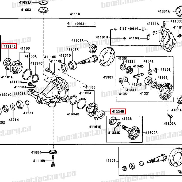 Genuine Toyota MK4 Supra / JZS161 Aristo Differential CV Axle Seal - 90311-47008
