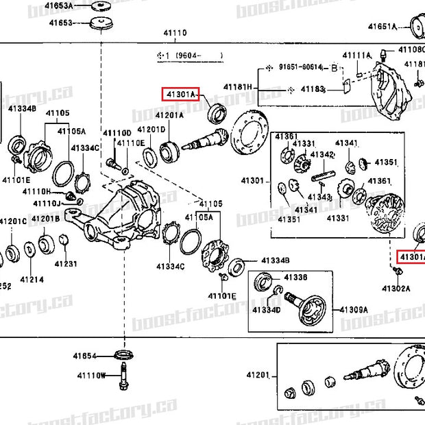 Genuine Toyota MK4 Supra Differential Side Bearing - 90366-50033