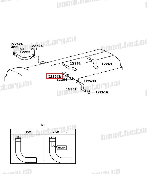2JZ-GTE Non VVTi Valve Cover Gasket Set with PCV Valve Grommet