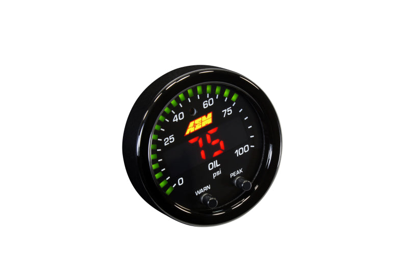 AEM X-Series Pressure 0-100psi Gauge Kit - Boost Factory