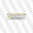 Genuine Nissan R34 GTR Warning Decal  - 99060-AA410