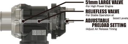HKS RACING SQV UNIVERSAL BOV HKS71008-AK004 - Boost Factory