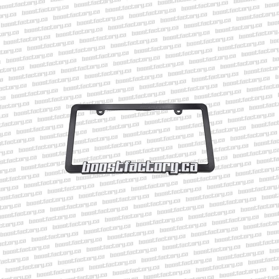 Boost Factory.ca Black Plate Frame w/ White Lettering
