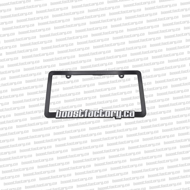 Boost Factory.ca Black Plate Frame w/ White Lettering