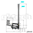 GKTech - V2 Hydraulic E-Brake Assembly + Black Handle, 7/8'' Stand Alone Master - HYDR-HBRK/ALUM-BLCK/FL-IR-78