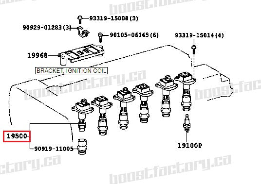 Denso 1JZ / 2JZ Ignition Coil - 90919-02205