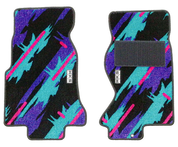 HKS Nissan Skyline GT-R BNR34 (RHD) 50th Anniversary Front Floormat Set (2 pcs) - Oil Color 53001-AN005