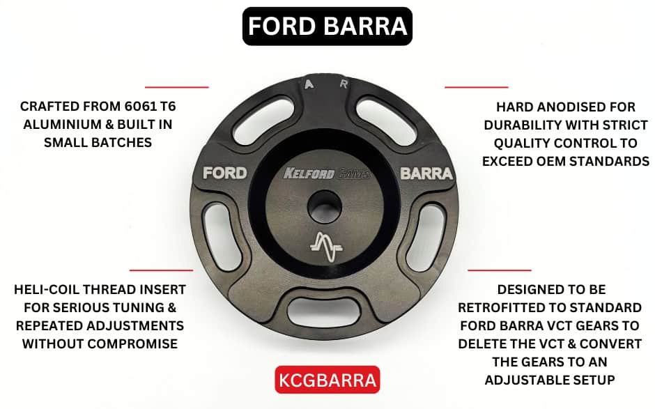 Kelford Ford Barra Adjustable Cam Gear Insert Kit - KCGBARRA - view 2