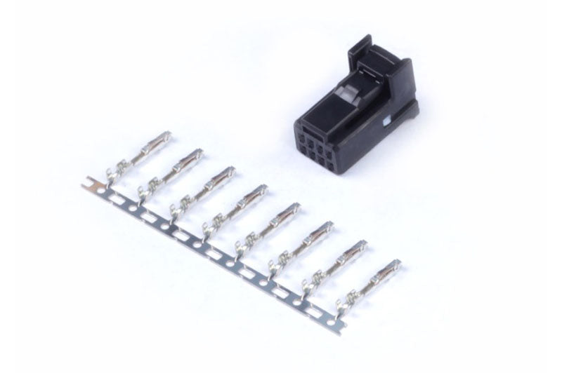 Haltech Plug and Pins Only - 8 Pin Black Tyco - HT-030003