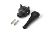 Haltech Plug and Pins Only - Bosch EV1 (Square) 2 Pin Junior Timer Female Connector - HT-030300