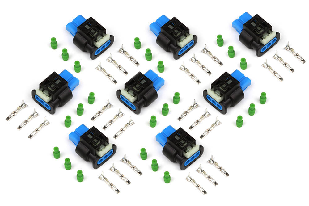Haltech Plug and Pins Only Suit Ford Coyote 5.0L 2nd Generation Ignition Coils - 2015-2017 (Set of 8) - HT-030403