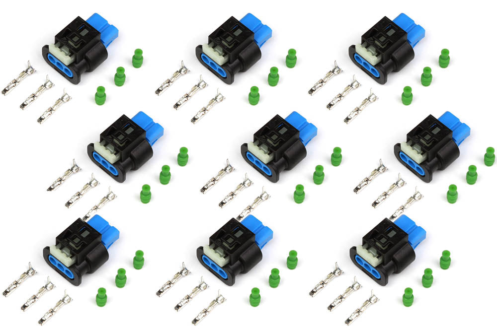 Haltech Plug and Pins Only Suit Ford Coyote 5.0L 2nd Generation Ignition Coils - 2015-2017 (Set of 8) - HT-030403
