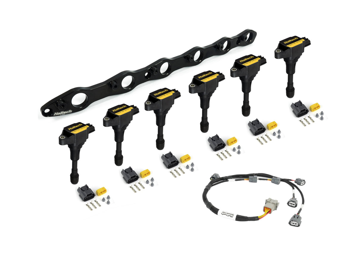 Haltech R35 Coil Bracket Kit for Nissan RB Includes Bracket , Coils, Connectors and Harness - HT-120203