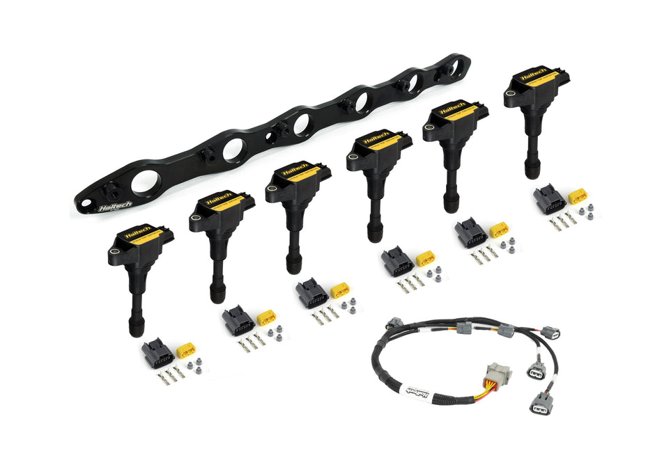 Haltech R35 Coil Bracket Kit for Nissan RB Includes Bracket , Coils, Connectors and Harness - HT-120203