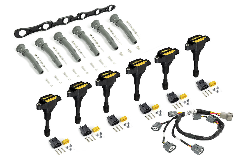 Haltech R35 Coil Bracket Kit for Ford Barra 4.0 Includes Bracket , Coils, Connectors and Harness - HT-120205