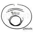 GKTech - Stainless steel braided teflon lined ABS Delete kit - LHD - ABSB-LHD