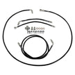 GKTech - Stainless steel braided teflon lined ABS Delete kit - LHD - ABSB-LHD