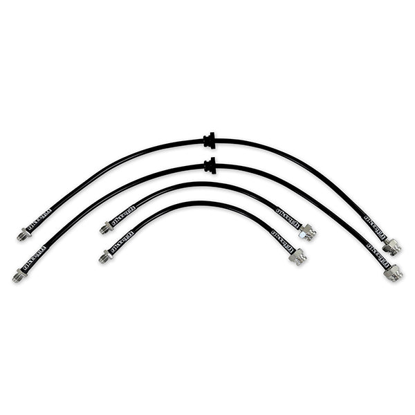 GKTech - S14/S15 to Z32/Skyline conversion braided brake lines - Front only - S13X-CONVF