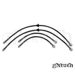 GKTech - S14/S15 to Z32/Skyline conversion braided brake lines - Front and rear set - S13X-CONV