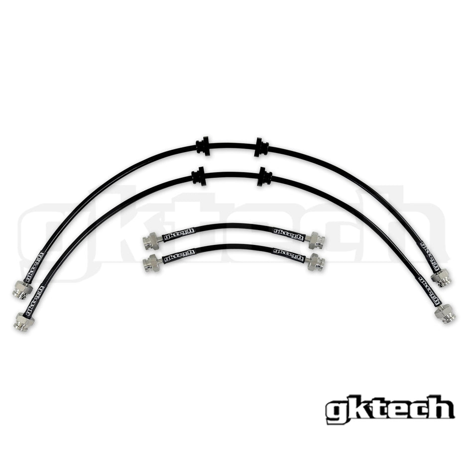 GKTech - Z32 300zx braided brake lines - OEM Replacement Front only - Z32X-BRKEF