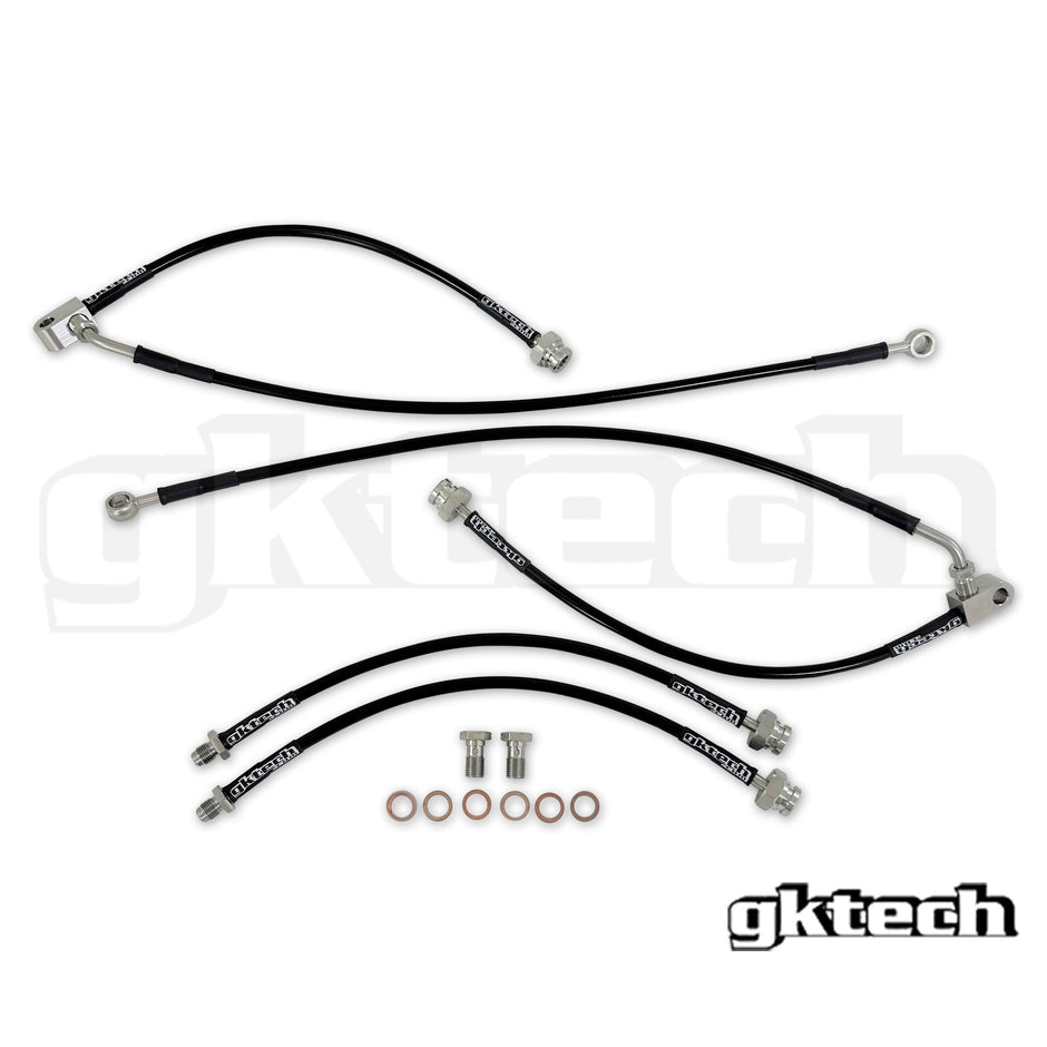 GKTech - Z33 350z braided brake line set (front and rear) - Z33X-BRKE