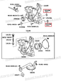 Genuine Toyota 1JZ / 2JZ Oil pump o-ring set (small and large)