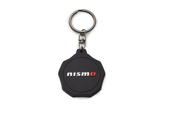 Nismo Oil Filler Cap Rubber Key Ring Black - KWA10-50U20