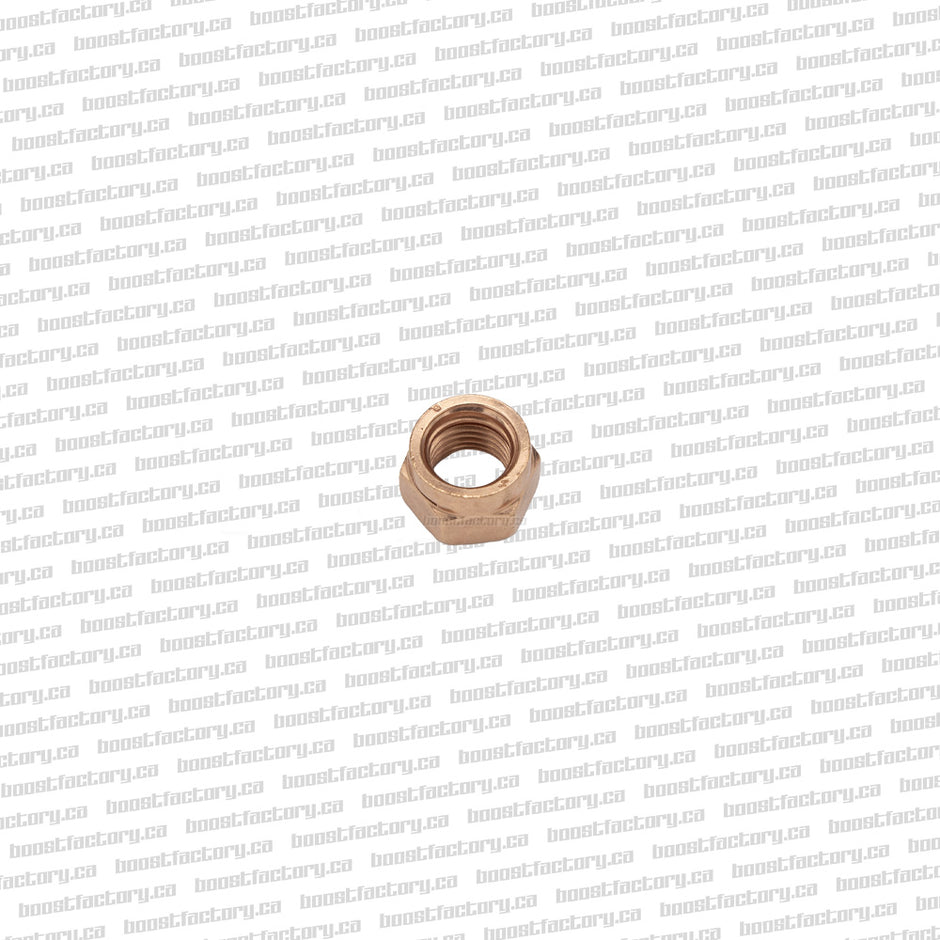 M10 x 1.25mm Metric Nut, Copper Slotted Nut.