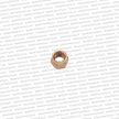 M10 x 1.25mm Metric Nut, Copper Slotted Nut.
