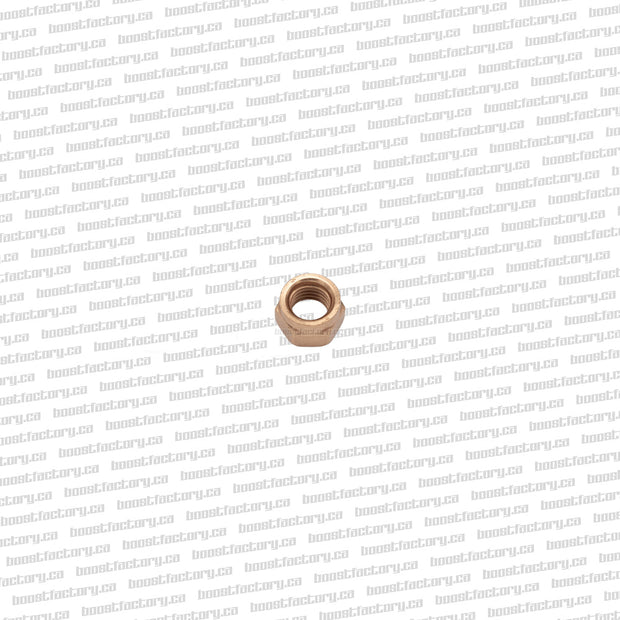 M10 x 1.5mm Metric Nut Coarse Thread, Copper Slotted Nut.