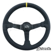 GKTech 350mm Deep Dish Perforated Steering Wheel, Red - PERF-REDX - view 3