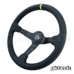 GKTech 350mm Deep Dish Perforated Steering Wheel Yellow - PERF-YLLW - view 5