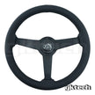 GKTech 350mm Flat Perforated Black Leather Steering Wheel - PERF-FLAT - view 5