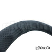 GKTech 350mm Flat Perforated Black Leather Steering Wheel - PERF-FLAT - view 6
