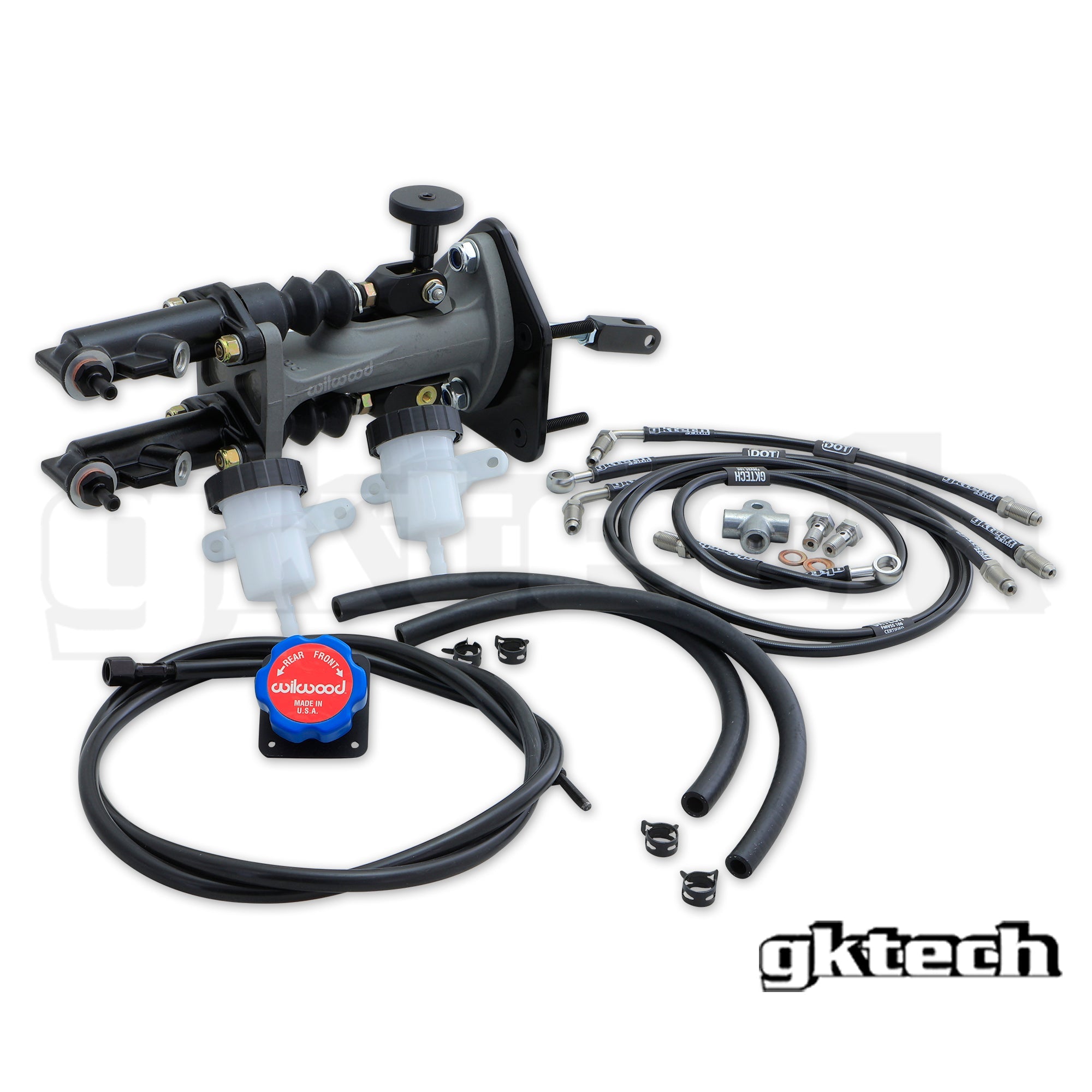 GKTech - FR-S/ GR86/ BRZ dual master cylinder to ABS delete line kit - LHD - GT86-DMLH