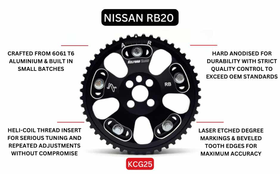 Kelford Nissan RB20 / RB26 Adjustable Cam Gears - KCG25 - view 2