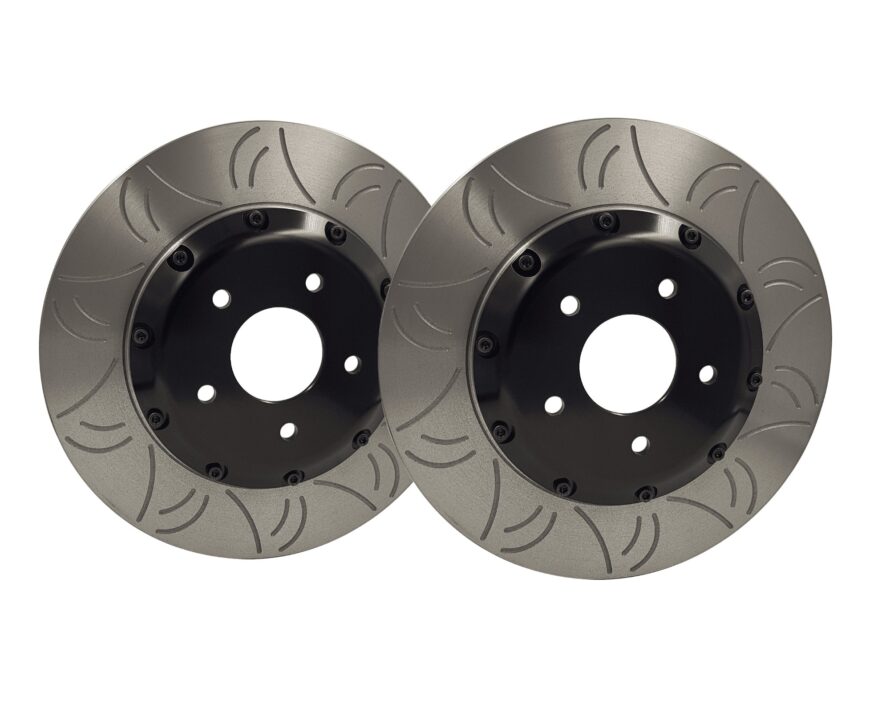 GKTech - HFM 324mm R33/R34 GTR front slotted rotors (SOLD AS A PAIR) - 1 Piece rotors - HFM-NISS-BRK-00016