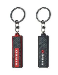 Nismo Carbon Look Rubber Key Ring Red - KWA10-50UR0