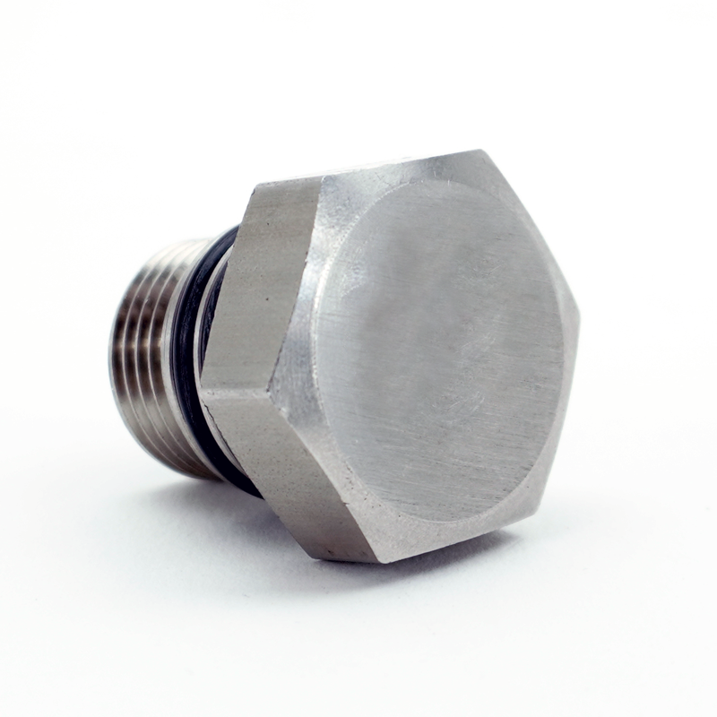 Power House Racing - PHR Double O-Ring Stainless Steel Spring Cap for 2JZ Oil Pump (no logo) - 01011009-02.NL