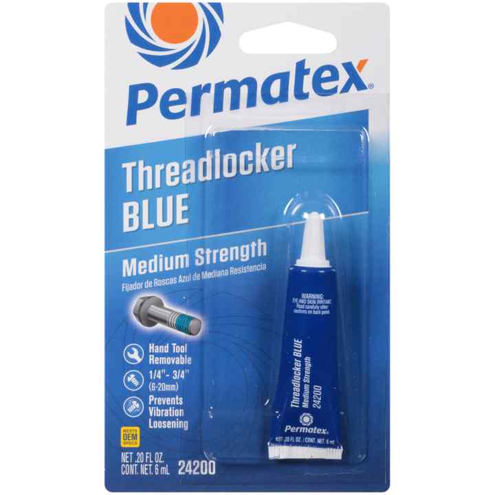 Permatex - Medium Strength Threadlocker Blue , 6 ML - 24209