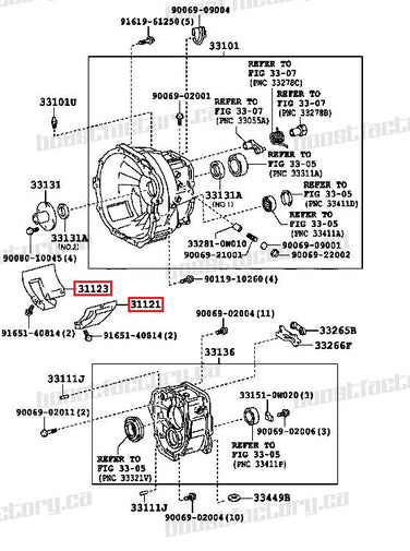 Genuine Toyota R154 Clutch Service Hole Covers Late - 31121-22030, 31123-14020