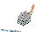 Wiring Specialties S14 Grey Wiper Plug 6-Pin - S14-CH-GRYWPR