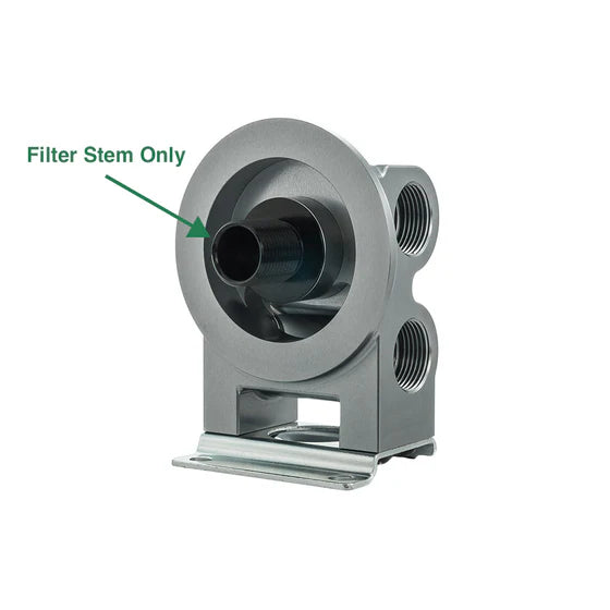 Setrab Thermostatic Remote Oil Filter Stand 77mm LTR or RTL Flow