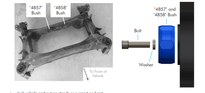 SuperPro - Toyota Supra JZA80 MK4 Rear Upper Rearward Differential to Subframe Mount Kit - SPF4857K