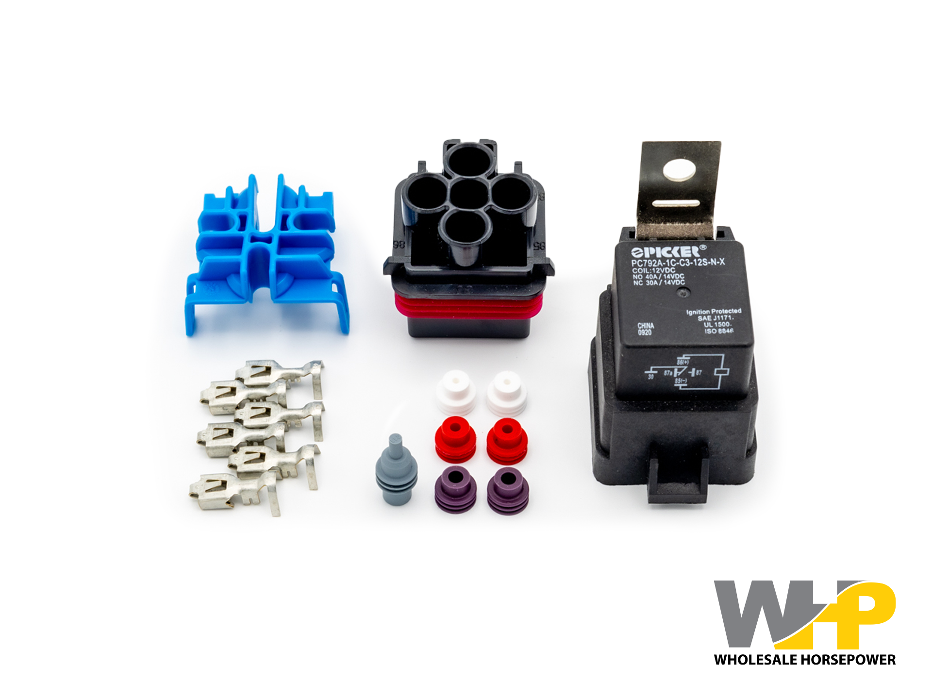 Sealed Push To Seat SPDT Relay Kit, 40A