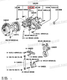 Toyota MK4 Supra JZS161 Aristo 2JZ-GTE Water pump (With or without rear housing)